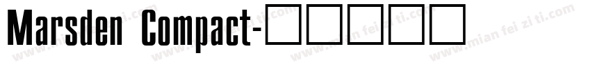 Marsden Compact字体转换